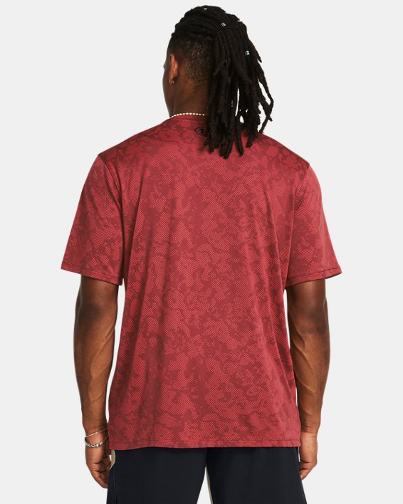 Camiseta de manga corta UA Tech™ Vent Geode para hombre, Red, pdpMainDesktop image number 1